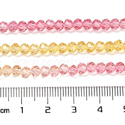 Fili di perline in vetro verniciato trasparente&nbsp;DGLA-A034-T3mm-A07