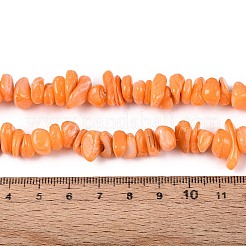 Gefärbt natürlichen Süßwasser-Muschelperlen Stränge&nbsp;BSHE-T014-55
