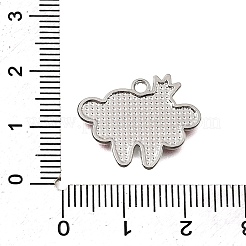 Pendentifs d'émail en alliage&nbsp;FIND-E049-08B-P