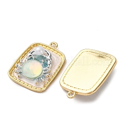 Pendentifs en émail en alliage doré&nbsp;ENAM-B028-37KCG-01B