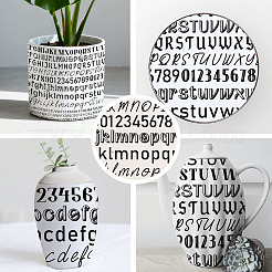 Abziehbilder aus Papierkeramik&nbsp;DIY-WH0729-093
