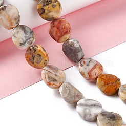 Brins de perles d'agate en dentelle folle naturelle&nbsp;G-O120-13