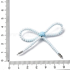 Perline di semi in lega e vetro con fiocco per lampadari&nbsp;PALLOY-D359-03E