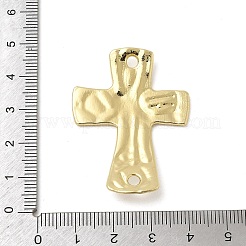 Ciondoli di collegamento con croce religiosa testurizzata in lega&nbsp;FIND-Z127-01G-04