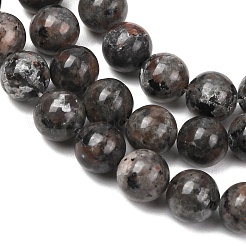 Fili di perle di sienite fluorescente naturale (bagliore sotto la luce uv).&nbsp;GG-NH0012-A01-10mm