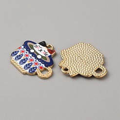 Emaille Anhänger Legierung&nbsp;ENAM-WH0061-30E