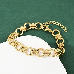 Bracelets à maillons en acier inoxydable 304&nbsp;BJEW-H207-01B-G