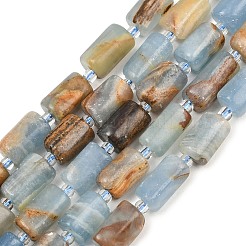 Natürliche blaue Calcit Perlen Stränge&nbsp;G-F836-B01-01