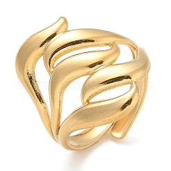 Offene Manschettenringe aus 304 Edelstahl für Unisex&nbsp;RJEW-Q003-05G