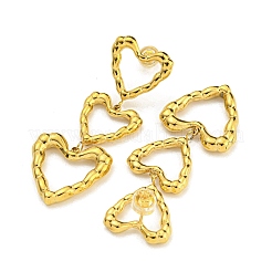 Pendientes de acero inoxidable 304 para mujer&nbsp;LS-EJEW-D113-01G