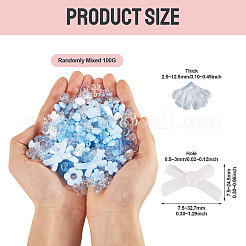 100 g transparente und undurchsichtige Acrylperlen&nbsp;TACR-TA0001-57D