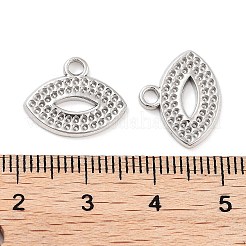 Anlaufgeschützte Strass-Fassungen für Anhänger aus Edelstahl 304&nbsp;LS-STAS-P364-01P