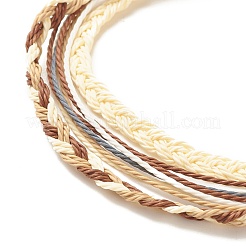 3pcs 3 ensembles de bracelets tressés en polyester ciré&nbsp;BJEW-JB08115-02