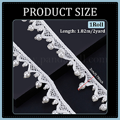 2 yard di poliestere con perline di plastica per lavori di cucito fai da te&nbsp;OCOR-PH0036-53A