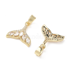 Messing micro pave klare zirkonia anhänger&nbsp;KK-A299-04G
