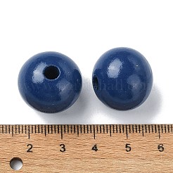 Perles européennes à grand trou en bois&nbsp;WOOD-D027-01E