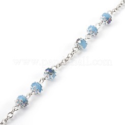 Catene rilievo di vetro Placchi a mano&nbsp;AJEW-JB00469