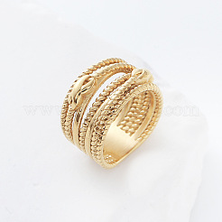 Fingerringe aus gedrehtem Drahtdesign aus Edelstahl 304&nbsp;DM2174-9