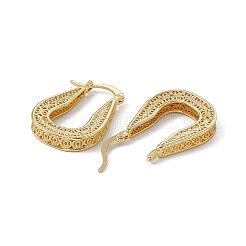 Orecchini a cerchio in ottone per le donne&nbsp;EJEW-M213-39G