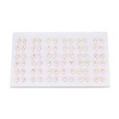 Ohrstecker aus Messing und Naturperlen&nbsp;PEAR-N020-WX10