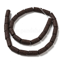 Fili di perle di roccia lavica naturale&nbsp;G-L586-E02-M