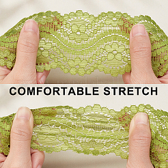 12 yard de bordure en dentelle élastique en polyester 6 couleurs&nbsp;SRIB-GF0001-20A