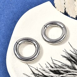 Runder Ring 316 chirurgischer Edelstahl Nasenringe&nbsp;EJEW-G416-19D-AS