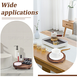 3 présentoir rond en bois&nbsp;AJEW-WH0410-252