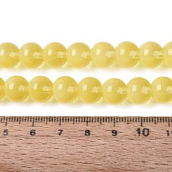Stränge aus transparenten Glasimitat-Katzenaugenperlen&nbsp;GLAA-Q110-01C-17