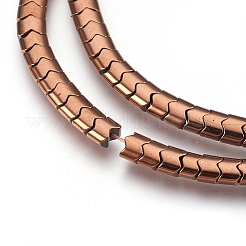 Electroplate non magnetici ematite sintetico fili di perline&nbsp;G-I208-17-D