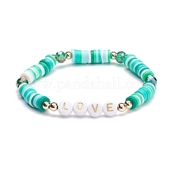 Set di braccialetti elastici d'amore&nbsp;BJEW-JB07155-04