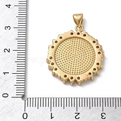 Pendenti in zirconi cubici trasparenti in micro pavè di ottone&nbsp;KK-CBA56EF-17GP