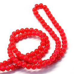 Perles rondes en verre imitation jade&nbsp;X-DGLA-Q021-10mm-05
