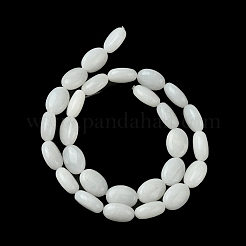 Natürliche weiße Jade perlen Stränge&nbsp;G-K365-B04-01
