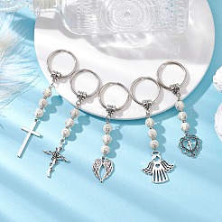Porte-clés pendentifs en alliage de style tibétain&nbsp;KEYC-JKC00892