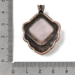 Natürlichen Rosenquarz Anhänger&nbsp;G-A297-03R-19