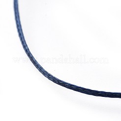 Fabrication de bracelet en cordons de polyester cirés plats réglables&nbsp;AJEW-JB00508-04