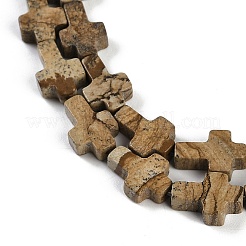 Natürliches Bild Jaspis Perlen Stränge&nbsp;G-I369-A05-01