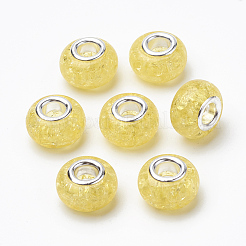Perles européennes en crackle résin&nbsp;RPDL-S012-B10