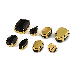 Strass di vetro cuciti su strass&nbsp;RB-CBA33FD-01G-01