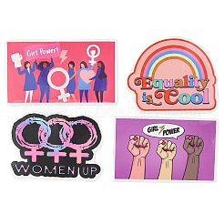 35 Uds. Etiquetas adhesivas de dibujos animados de pvc impermeables girl power&nbsp;GIPO-PW0002-03