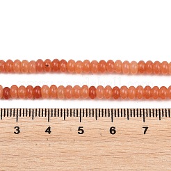 Chapelets de perles de jade blanche naturelle&nbsp;G-L635-A02-4x2mm-05