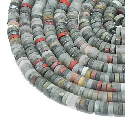 Natürliche afrikanische Heliotrop Perlen Stränge&nbsp;G-P575-B11-4x1mm