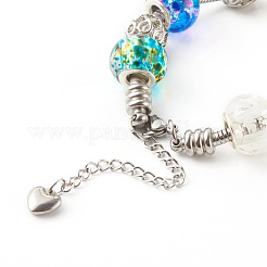 Pulseras europeas de acero inoxidable 304&nbsp;BJEW-JB06214