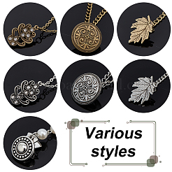 Ahademaker spille piatte rotonde e con strass a forma di fiore e foglia&nbsp;JEWB-GA0001-12