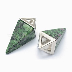Pendentifs en rubis naturels&nbsp;KK-E757-D-15P
