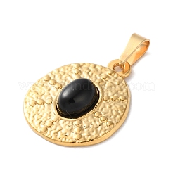 Anhänger aus natürlichem schwarzem Onyx (gefärbt und erhitzt)&nbsp;STAS-C120-11G-07