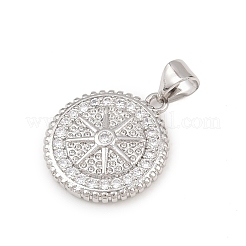 Pendentifs en laiton zircon cubique transparent&nbsp;KK-G544-36P