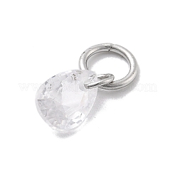 925 Sterling Silber mit Zirkonia Charms&nbsp;STER-Q004-05C-P