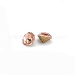 1440 Stück Strass-Cabochons aus Glas mit spitzem Rücken&nbsp;RGLA-WH0005-03B